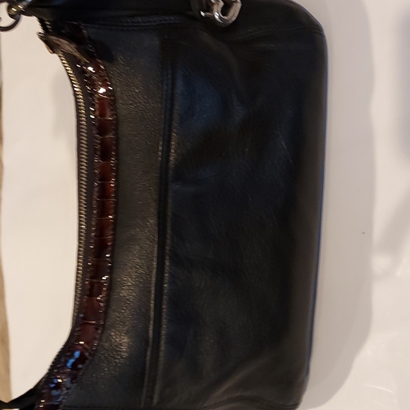 Women's Vintage Brighton #E593527 Black Pebble Leather Shoulder Handbag 💥💥 - Picture 5 of 16